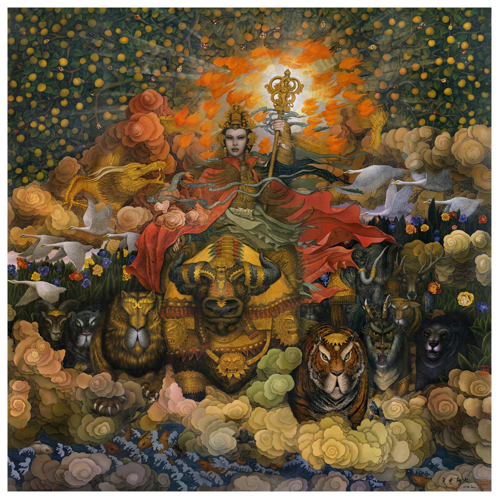 《东方神韵》布面油画20X20m 2009年.jpg